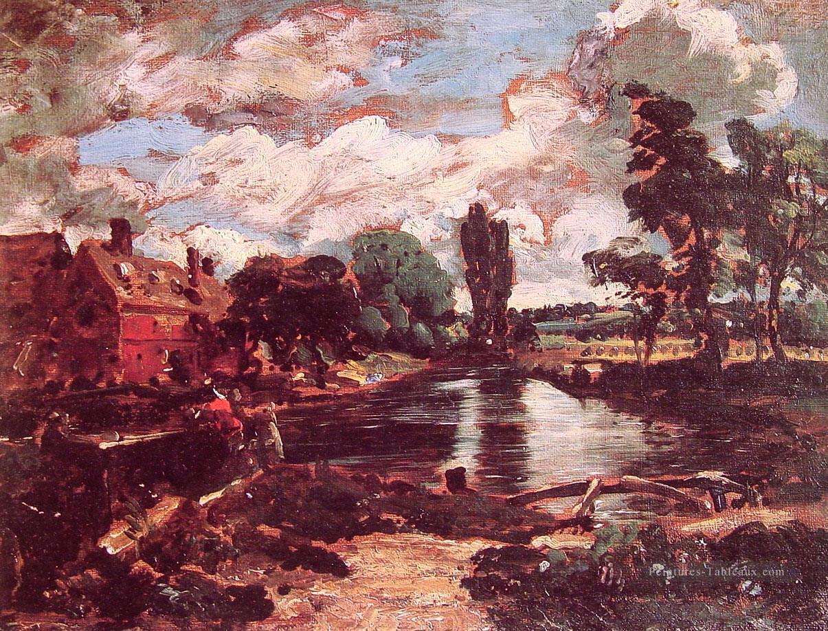 Flatford Mill de la serrure romantique John Constable Peintures à l'huile